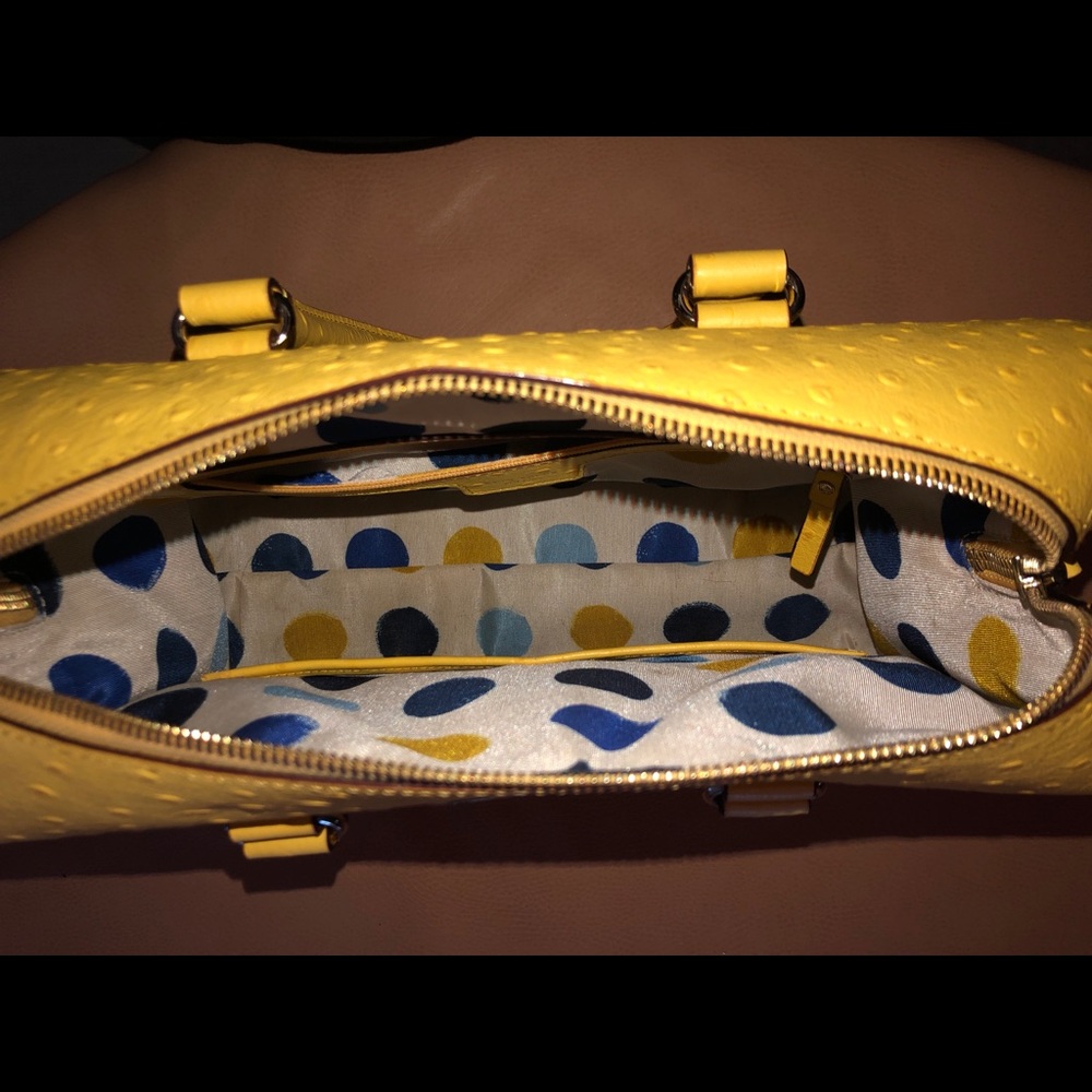 Kate Spade canary yellow embossed bag - Picture 4 of 4